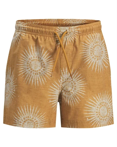 Jack & Jones Junior - JPSTmaui Shell Badebukser - Spruce Yellow